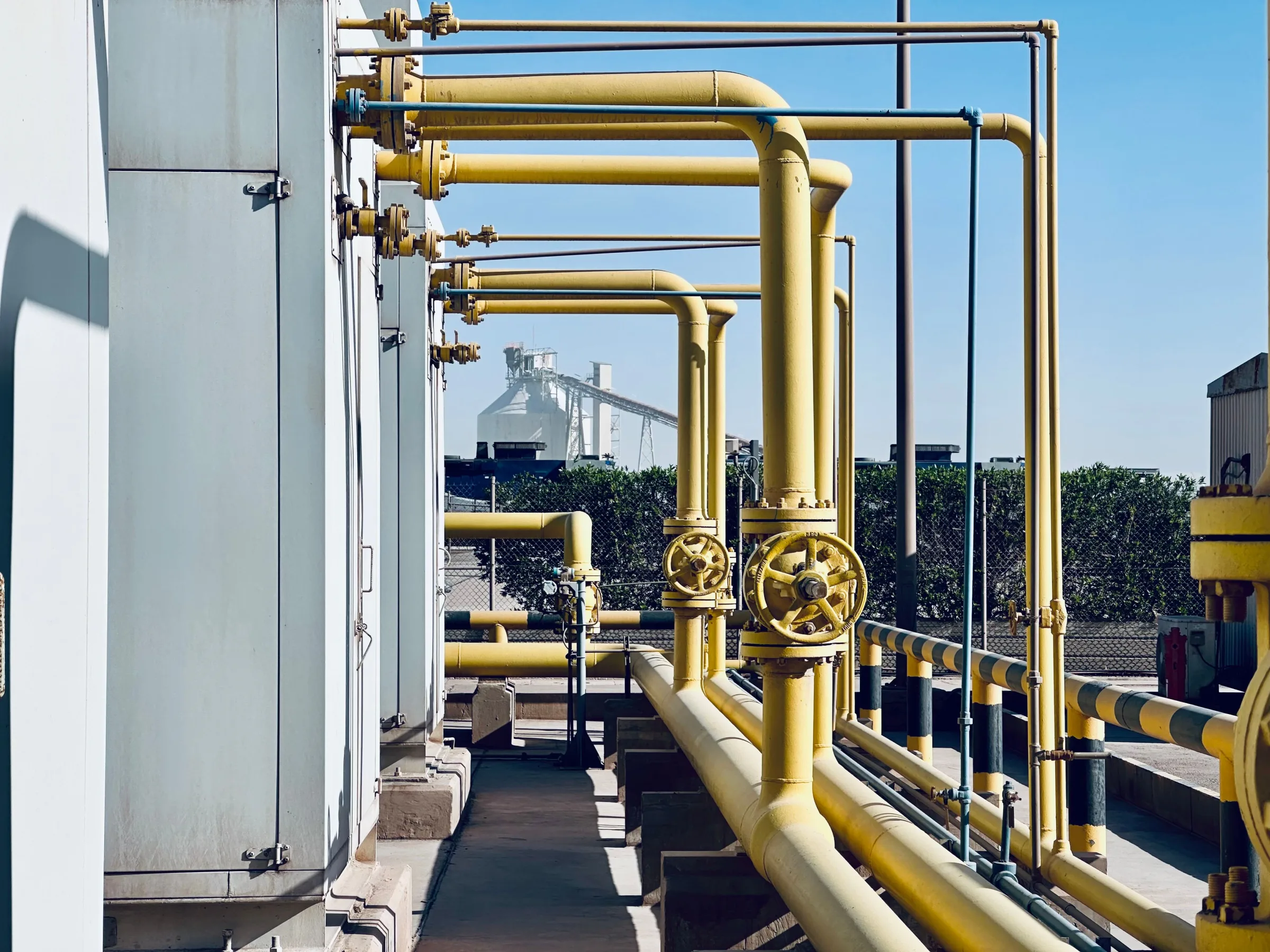 Municipal facility pipework and valves